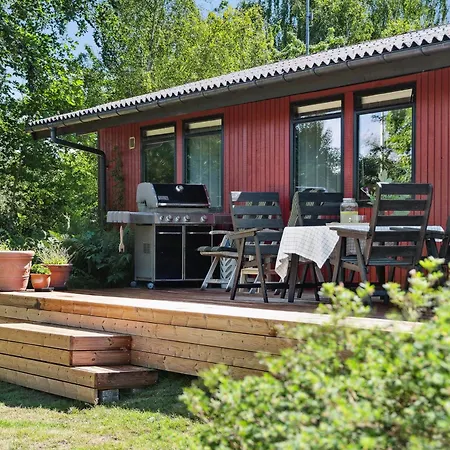 The Red Summer House With The Lush Garden At * Asnæs